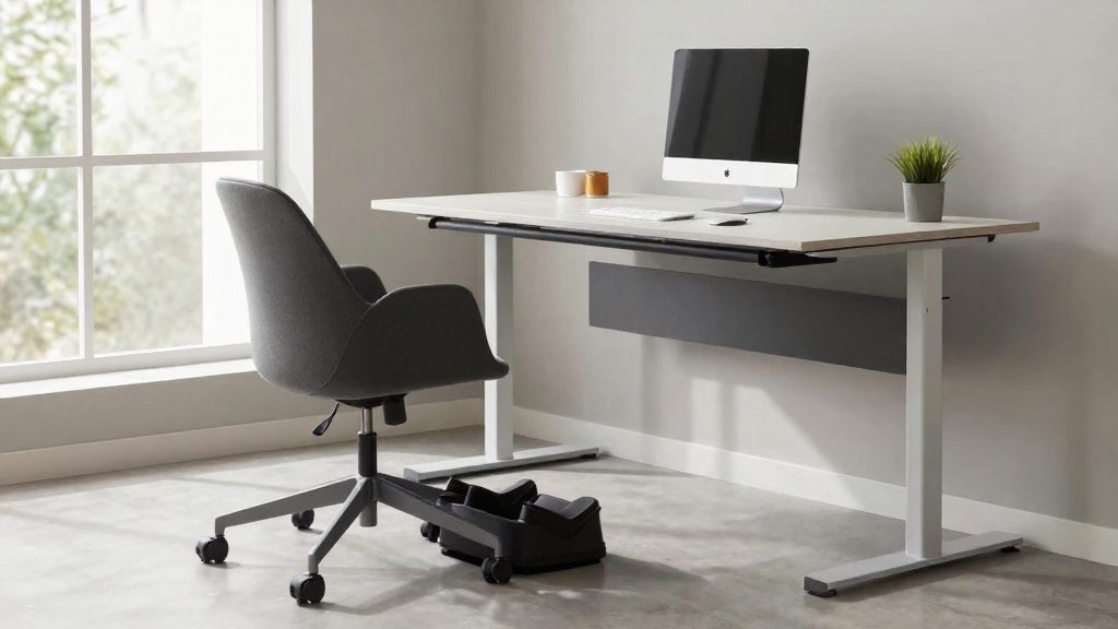 Position des pieds et utilisation d'un repose-pieds temporaire