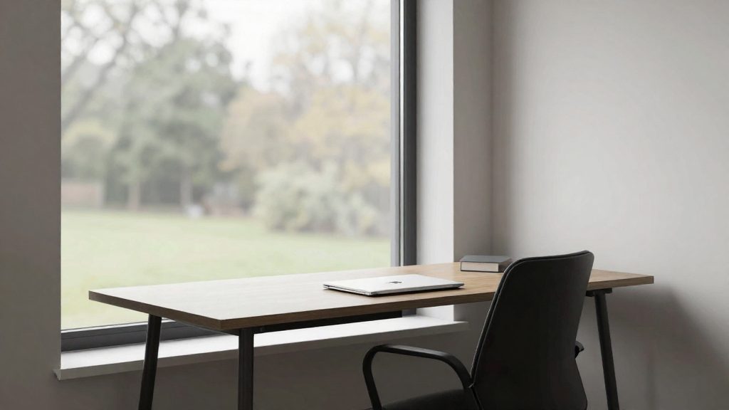 Pourquoi placer son bureau perpendiculairement à la fenêtre ?