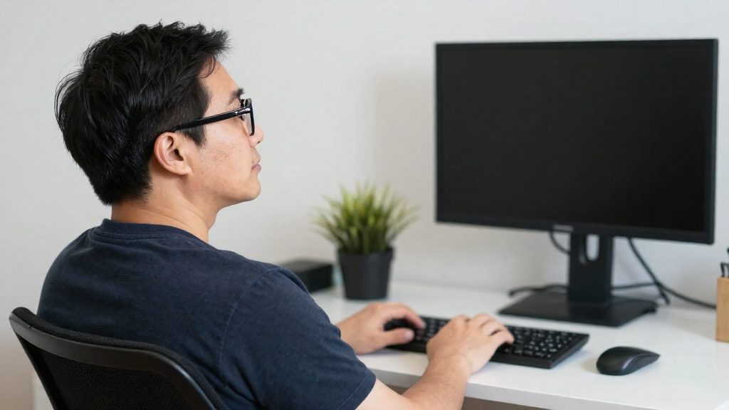 Why bifocals change the ideal monitor height