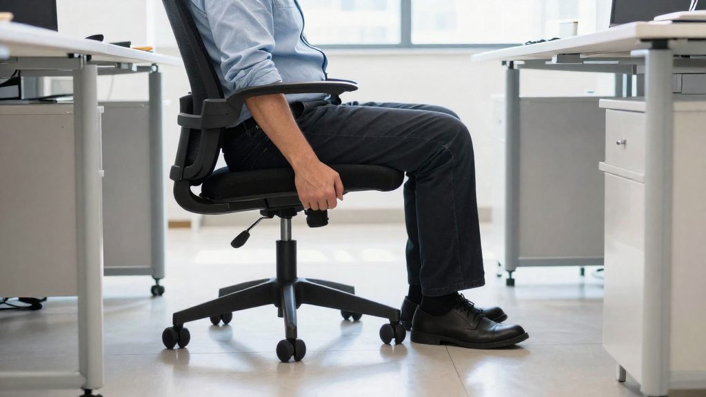 Come regolare altezza sedia da ufficio: guida alla postura