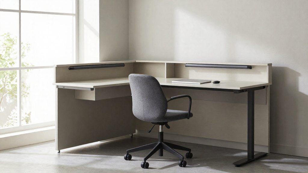 Bureaux assis-debout compacts et modèles escamotables muraux