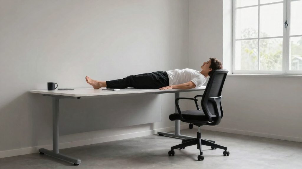 Exercices et étirements simples à réaliser au bureau pour délier le bas du dos