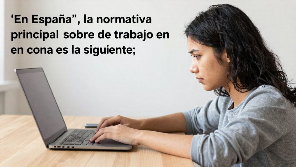 Qué dice la normativa sobre el puesto de trabajo en casa
