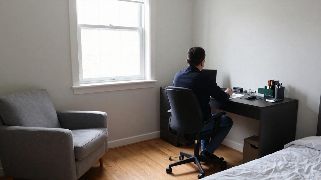 Despacho en casa con zona de descanso: norma y requisitos