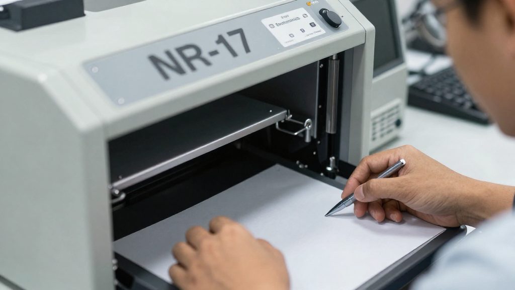 O que a NR-17 exige do posto de trabalho?