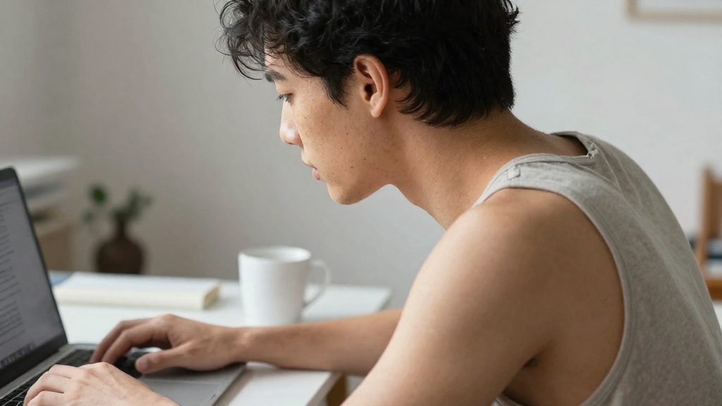 Por que o pescoço dói depois de horas no computador?