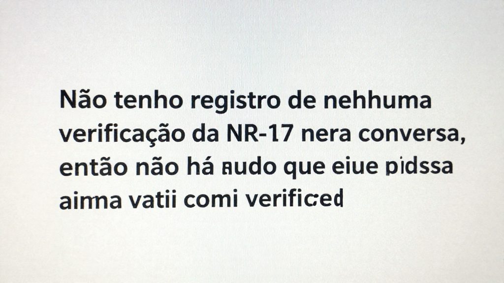 NR-17: o que foi verificado e o que não foi