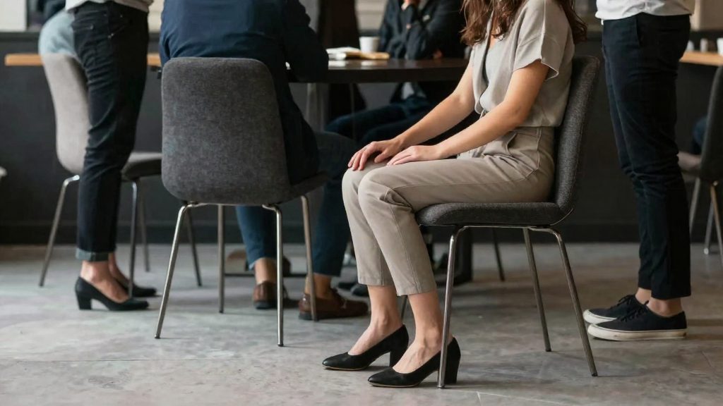 Why do tall users need a suitable chair?