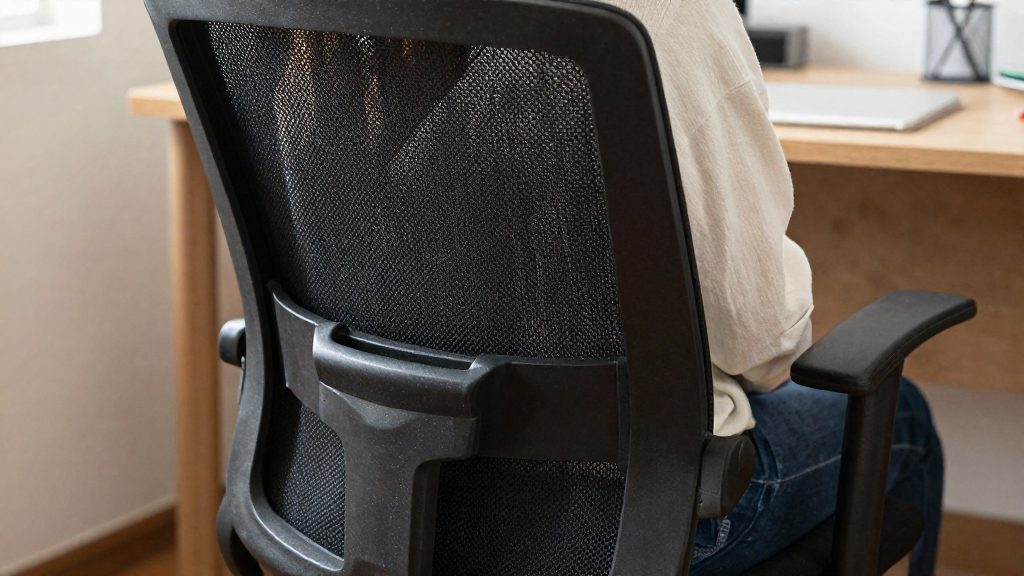 Backrest and lumbar support for a long torso