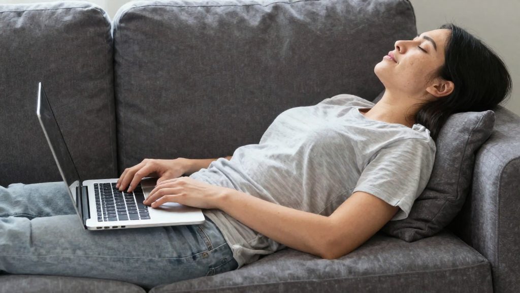 Is working from the couch bad for your back?