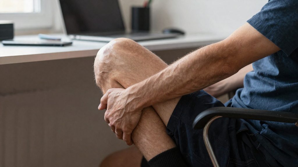 Estiramientos de glúteos y piernas desde la silla