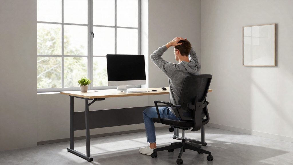 Étirements des bras pour télétravail : soulage tension et fatigue