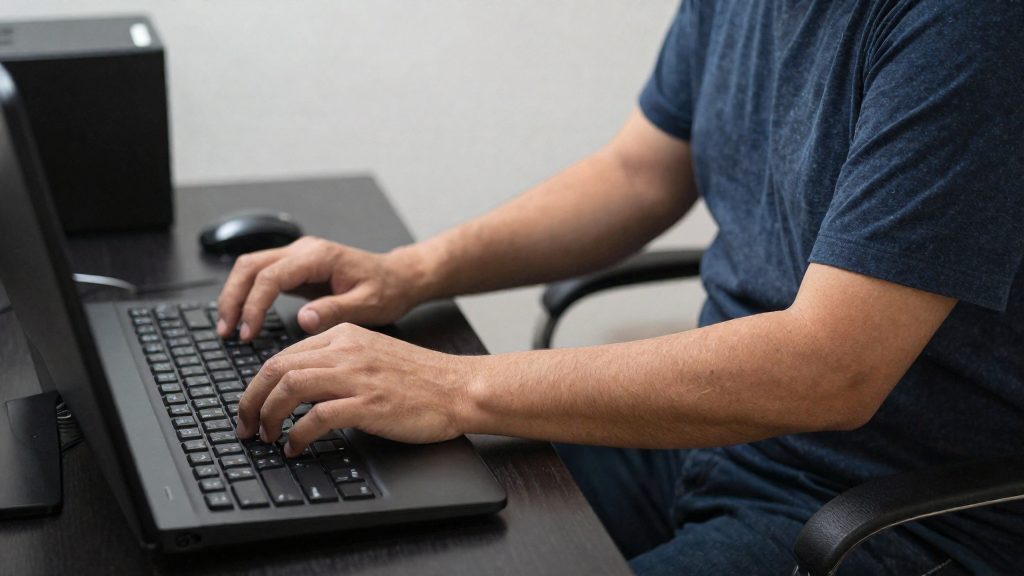 Warum Handgelenk und Unterarm bei Tastaturarbeit leiden