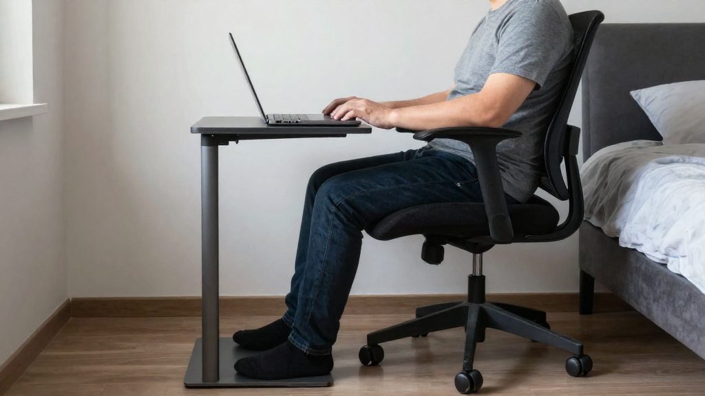 Can you work from a bedroom without hurting your back?