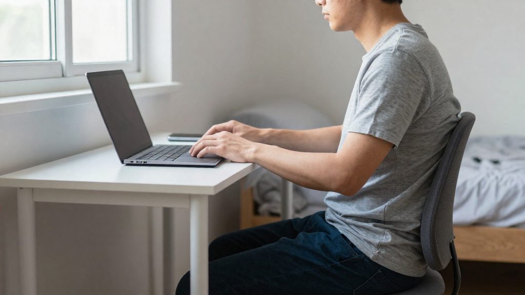 Homeoffice-Ecke im Schlafzimmer einrichten: Maße, Lüftung, Ruhe