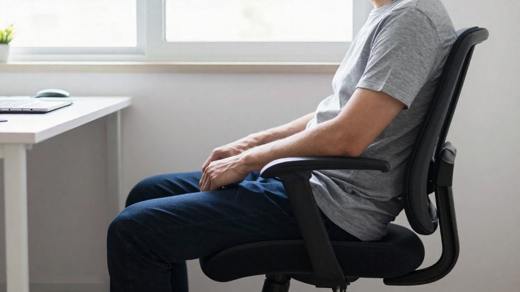 How to check your joint positions when sitting
