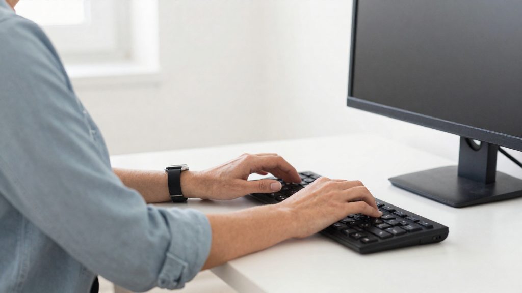 Where to place the screen and keyboard?