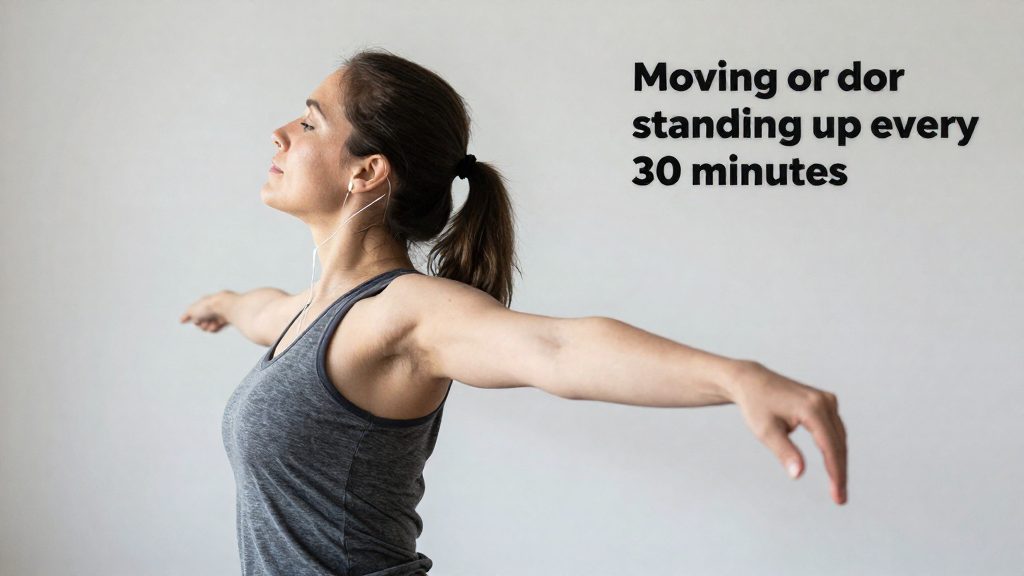How often should you take breaks from sitting?