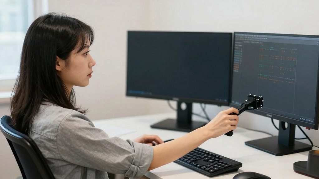 Why a dual monitor arm helps your posture