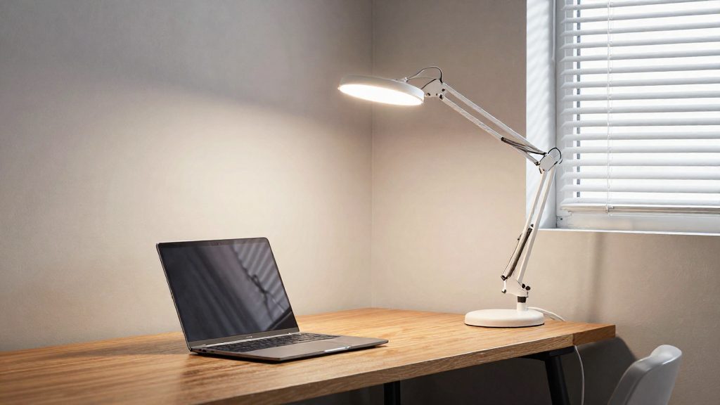 Illuminazione corretta per home office in casa: guida pratica