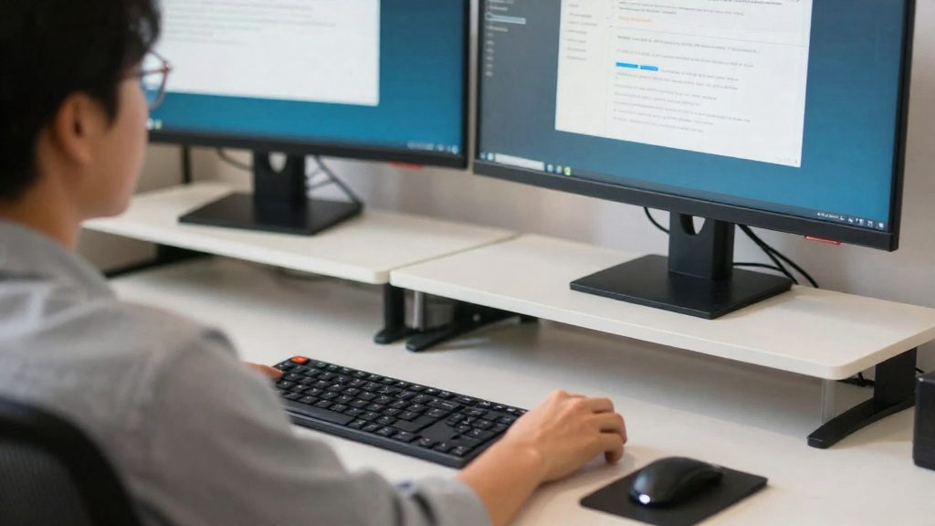 Wie stelle ich zwei Monitore Schritt für Schritt ein?