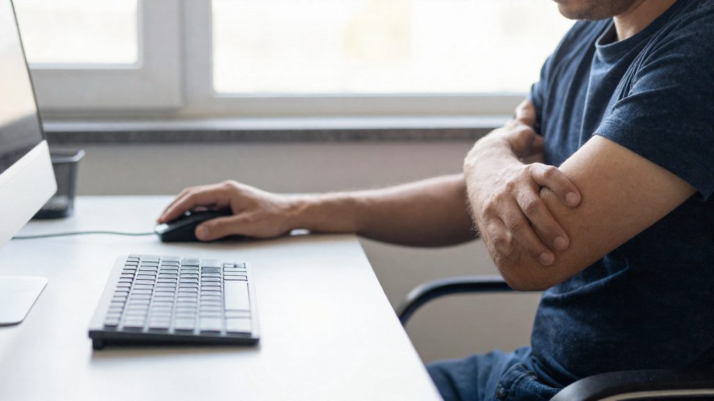 Mouse-Arm Strain Symptoms: Pain, Burning and Stiffness Signs