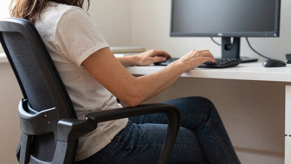 Den Arbeitsplatz ergonomisch einrichten