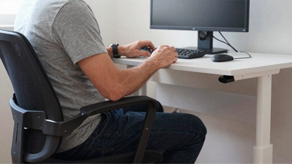 Como montar um posto de trabalho ergonômico em casa