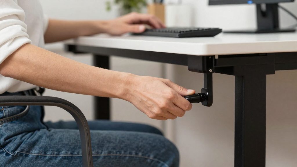 What to do if the desk is too high?