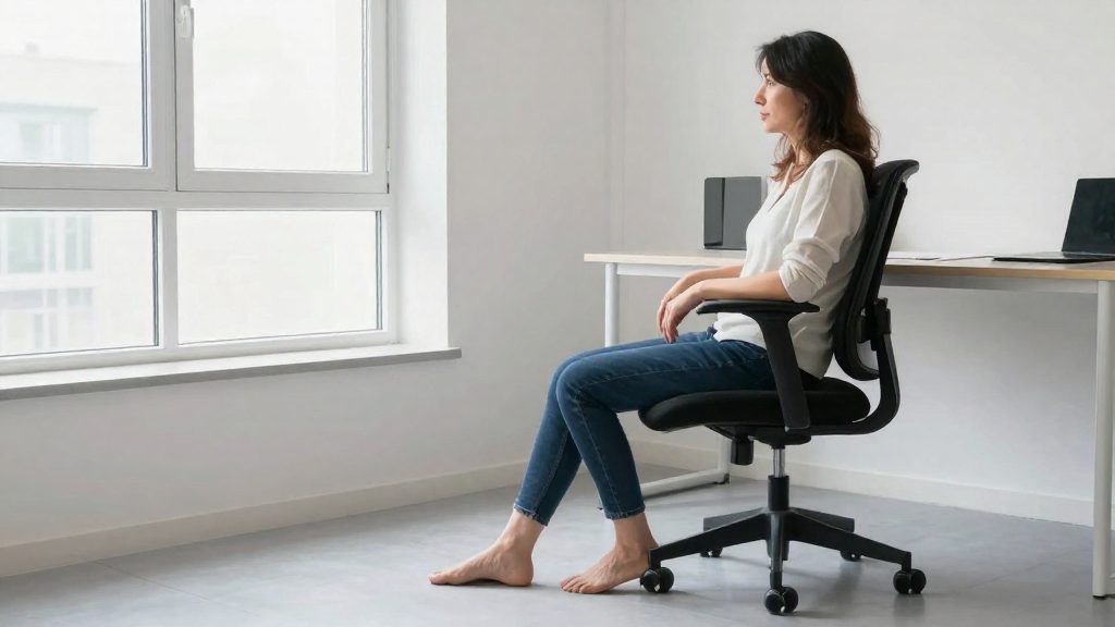 Posição das pernas ao sentar na mesa de trabalho: guia prático