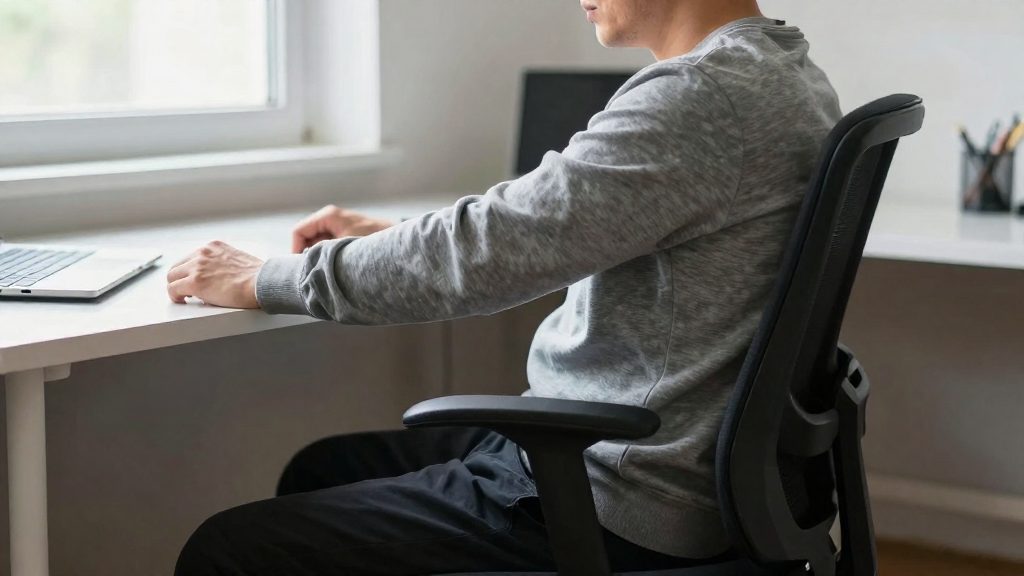 How desk work affects spinal discs