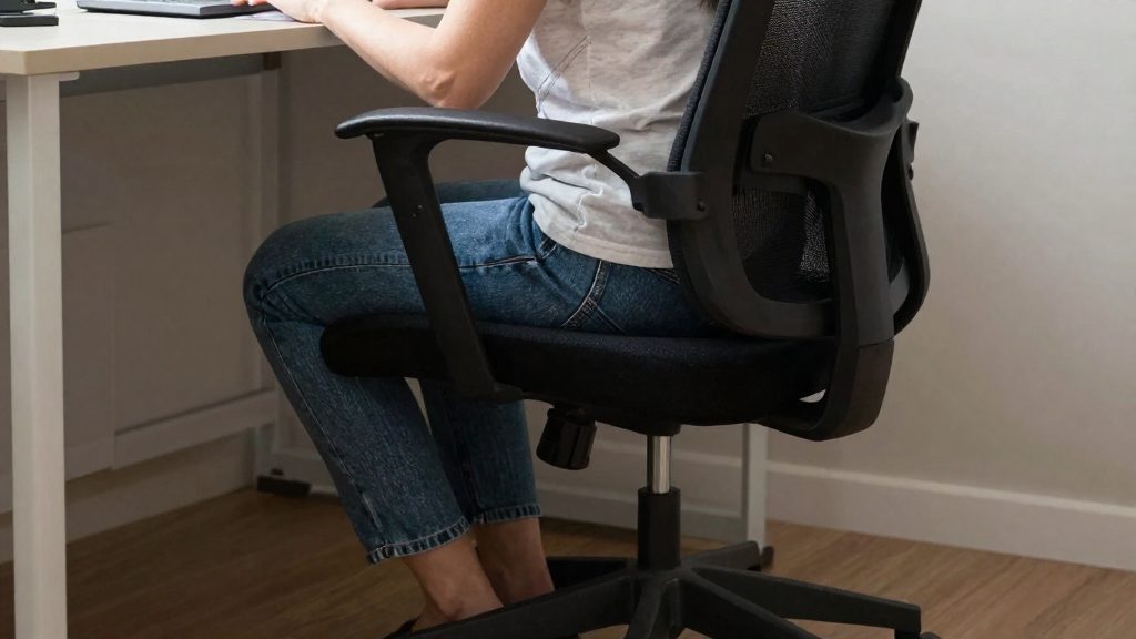 Posture habits that reduce disc strain