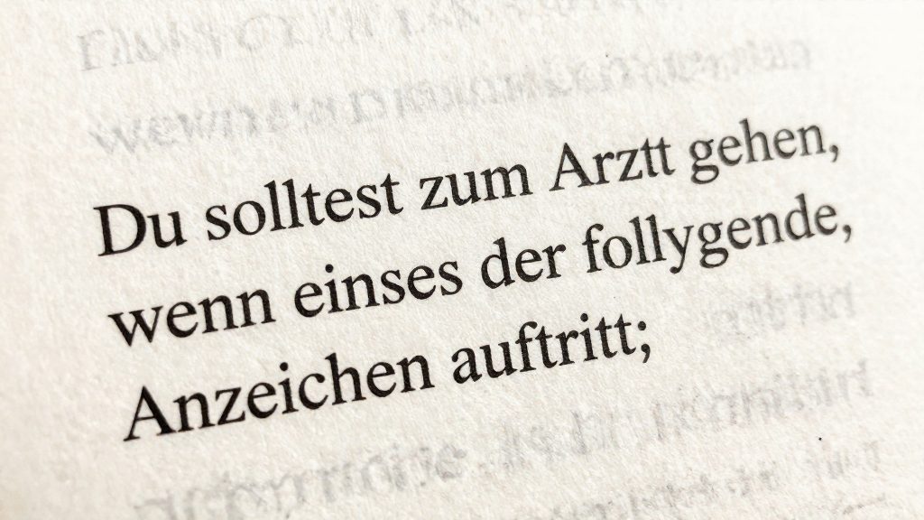 Wann sollte man zum Arzt?