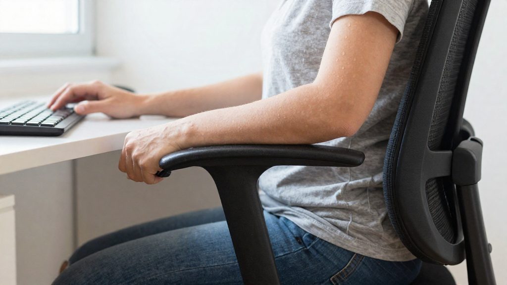 Come regolare la postazione di lavoro