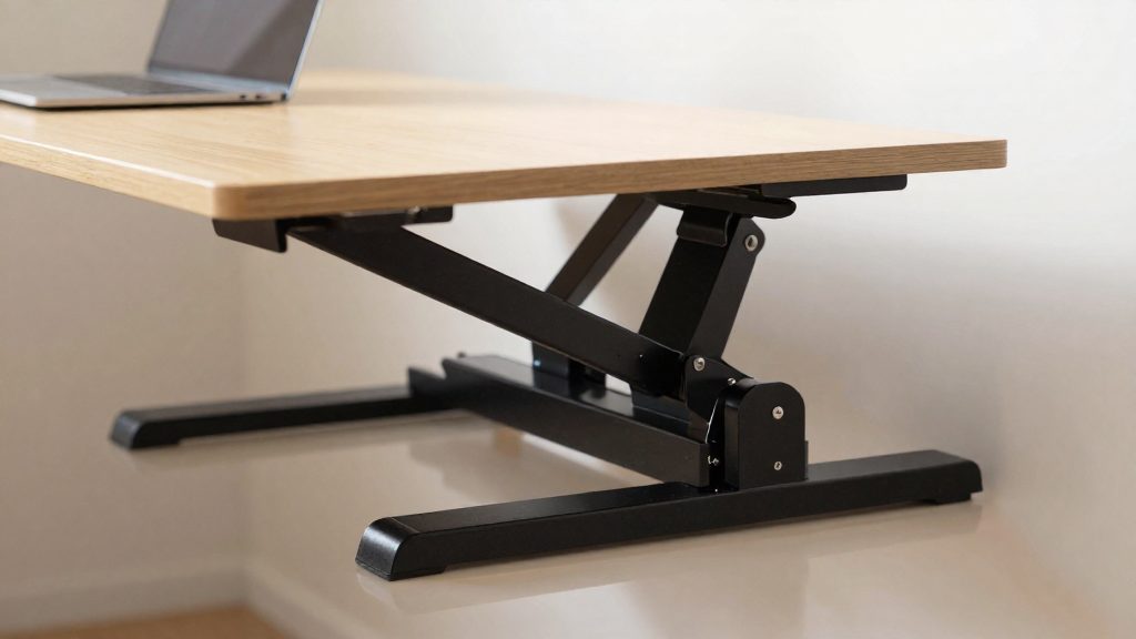 Why choose a sit-stand desk converter for a small desk?