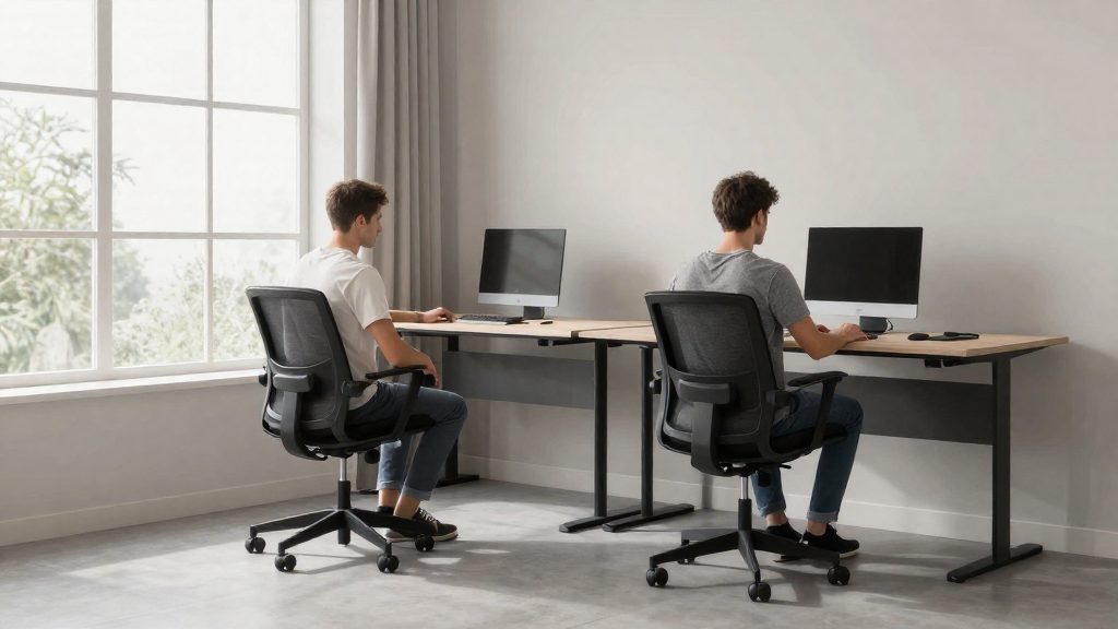 Étirements simples à réaliser assis ou debout