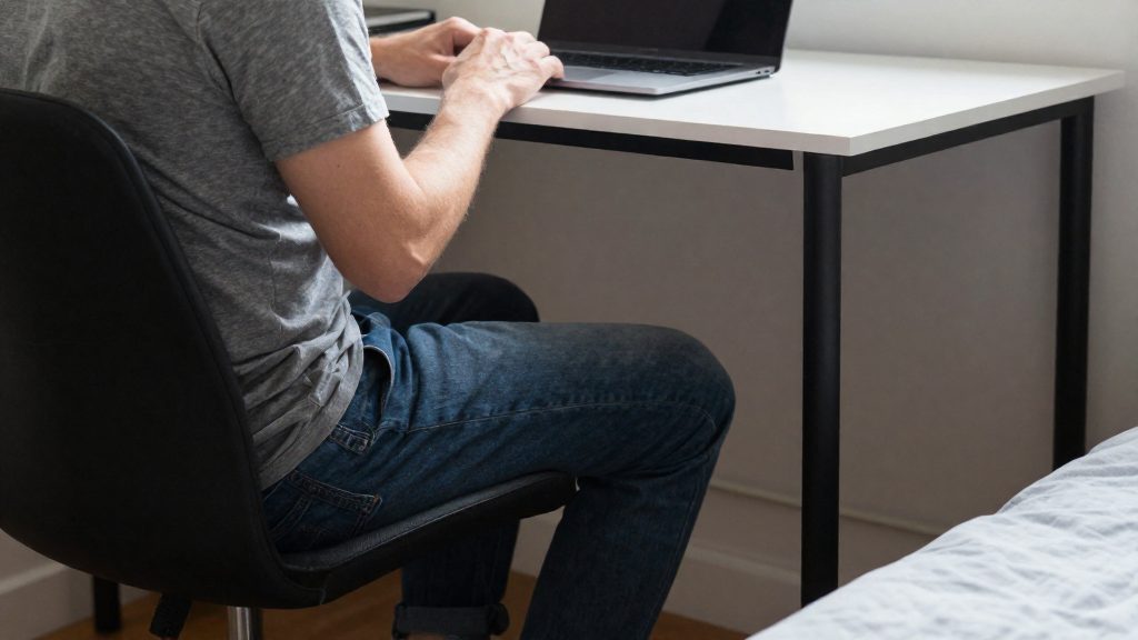Risk factors at the desk and while working remotely