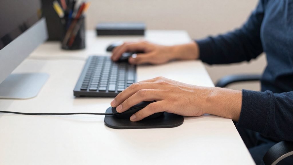 Tendonitis Symptoms from Prolonged Mouse Use at Work